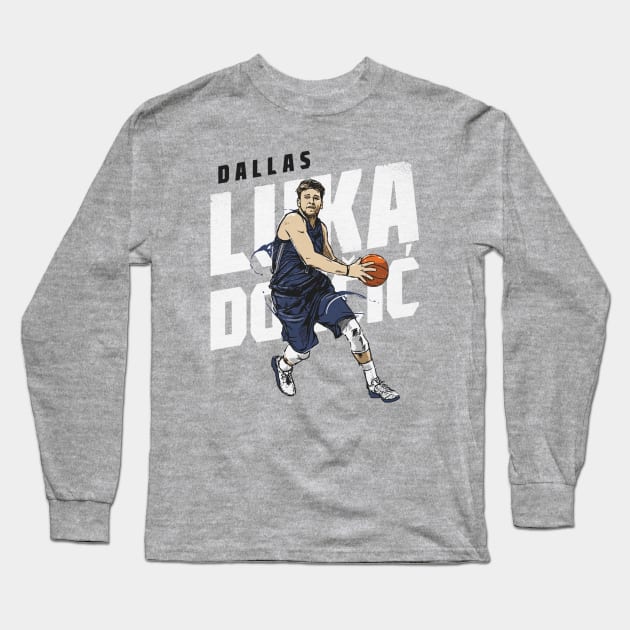 Luka Doncic Dallas Drive Long Sleeve T-Shirt by Buya_Hamkac